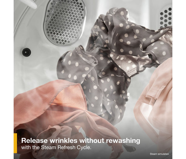 7.0 Cu. Ft. Whirlpool® Top Load Electric Dryer with Moisture Sensor #white