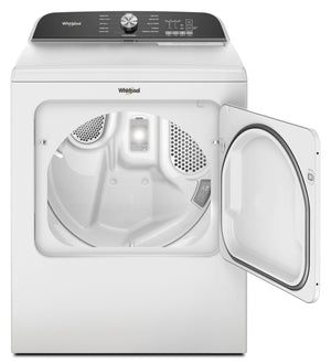 7.0 Cu. Ft. Whirlpool® Top Load Electric Dryer with Moisture Sensor #white