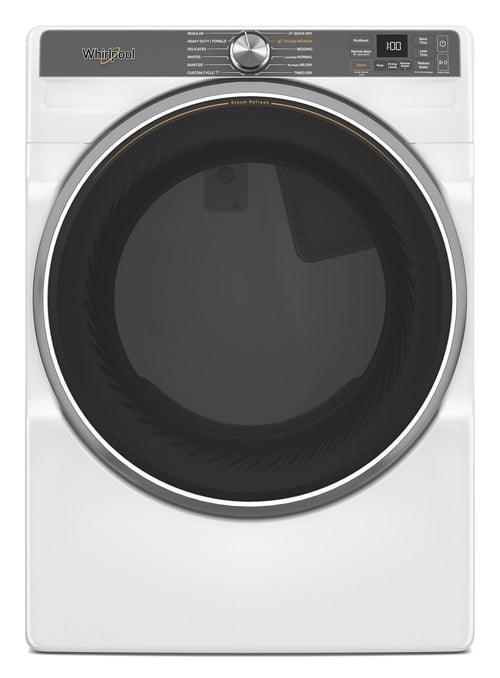 7.4 cu. ft. Smart Front Load ENERGY STAR® Electric Dryer with Steam Capabilities #white