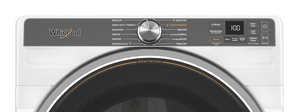 7.4 cu. ft. Smart Front Load ENERGY STAR® Electric Dryer with Steam Capabilities #white