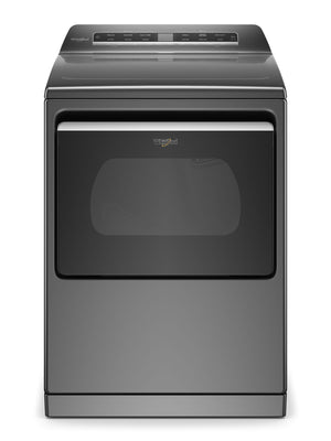 7.4 cu. ft. Top Load Electric Dryer with Advanced Moisture Sensing #chromeshadow