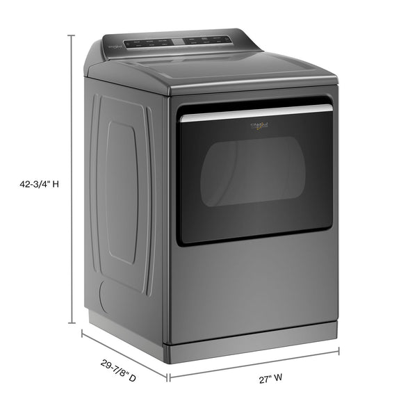 7.4 cu. ft. Top Load Electric Dryer with Advanced Moisture Sensing #chromeshadow
