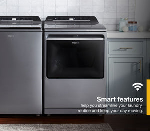 7.4 cu. ft. Top Load Electric Dryer with Advanced Moisture Sensing #chromeshadow