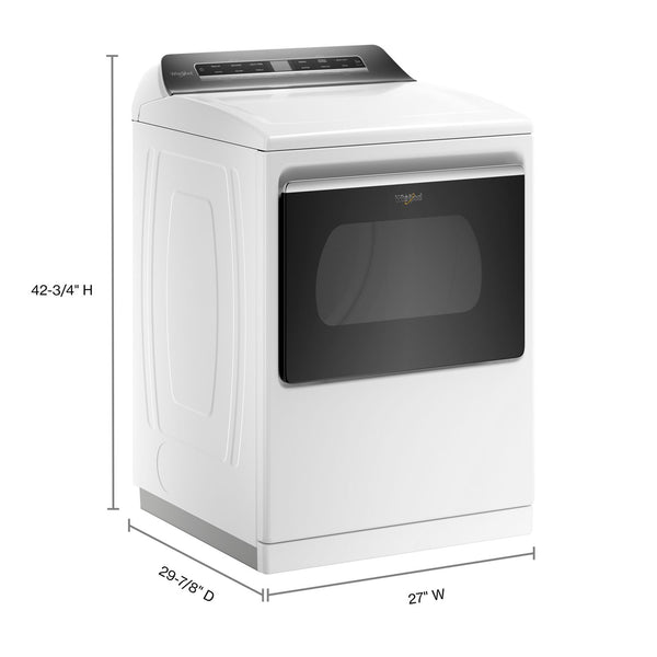 7.4 cu. ft. Top Load Electric Dryer with Advanced Moisture Sensing #white