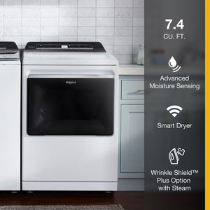7.4 cu. ft. Top Load Electric Dryer with Advanced Moisture Sensing #white