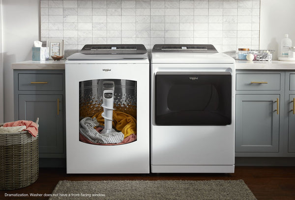 7.4 cu. ft. Top Load Electric Dryer with Advanced Moisture Sensing #white