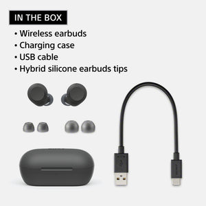 Sony - WF-C710N Truly Wireless Noise Cancelling Earbuds - Glass Blue