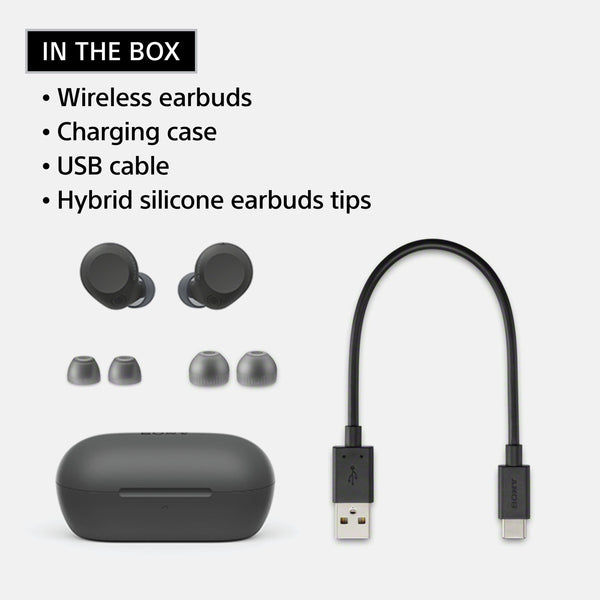 Sony - WF-C710N Truly Wireless Noise Cancelling Earbuds - Glass Blue