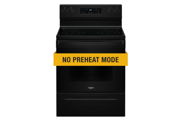 30-inch Electric Range with No Preheat Mode #black