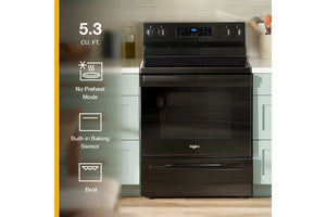 30-inch Electric Range with Self Clean #black