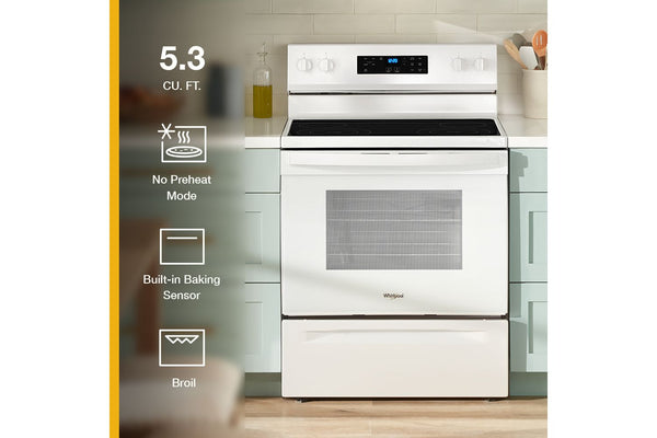 30-inch Electric Range with Self Clean #white