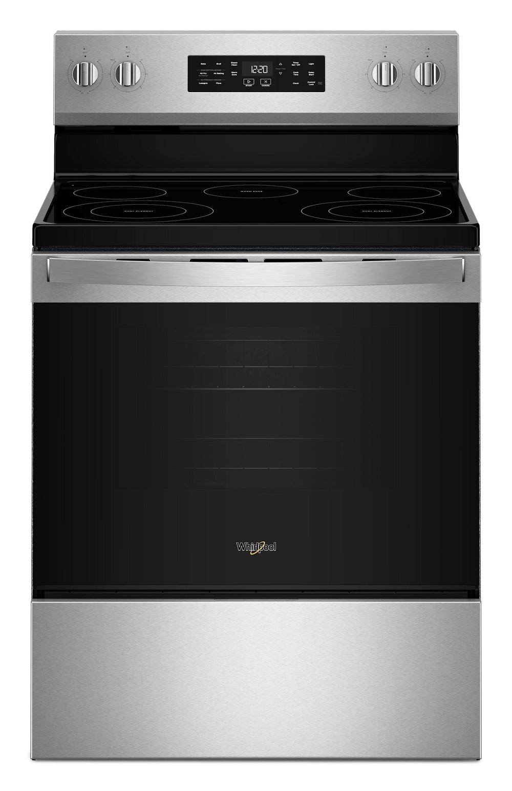 30-inch Electric Range with Air Cooking Technology and Steam Clean #stainless