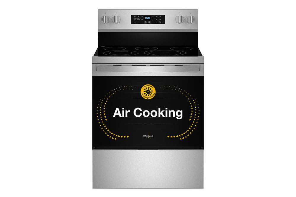 30-inch Energy Star Electric Range with Air Cooking Technology, No Preheat Air Fry and Air Baking and Self Clean #stainlesssteel