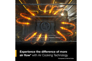 30-inch Energy Star Electric Range with Air Cooking Technology, No Preheat Air Fry and Air Baking and Self Clean #stainlesssteel
