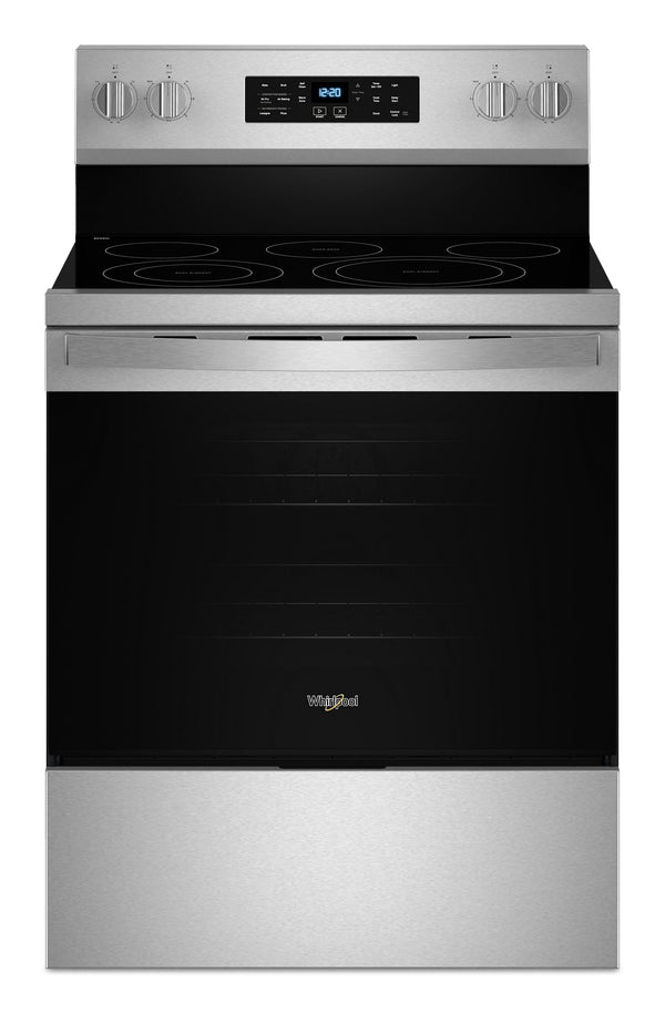 30-inch Energy Star Electric Range with Air Cooking Technology, No Preheat Air Fry and Air Baking and Self Clean #stainless