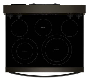 30-inch Electric Range with Air Cooking Technology #blackstainless