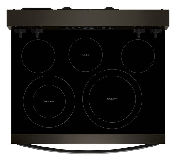 30-inch Electric Range with Air Cooking Technology #blackstainless