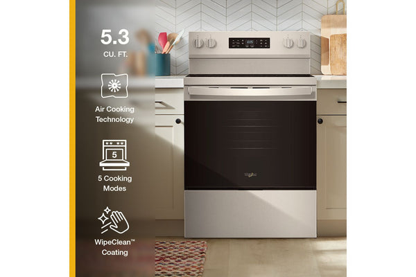 30-inch Electric Range with Air Cooking Technology #stainless