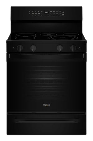 30-inch Electric Smart Range with Air Cooking Technology, No Preheat Air Fry, High Speed Preheat Oven, WipeClean™ Coating, and Steam/Self Clean #black