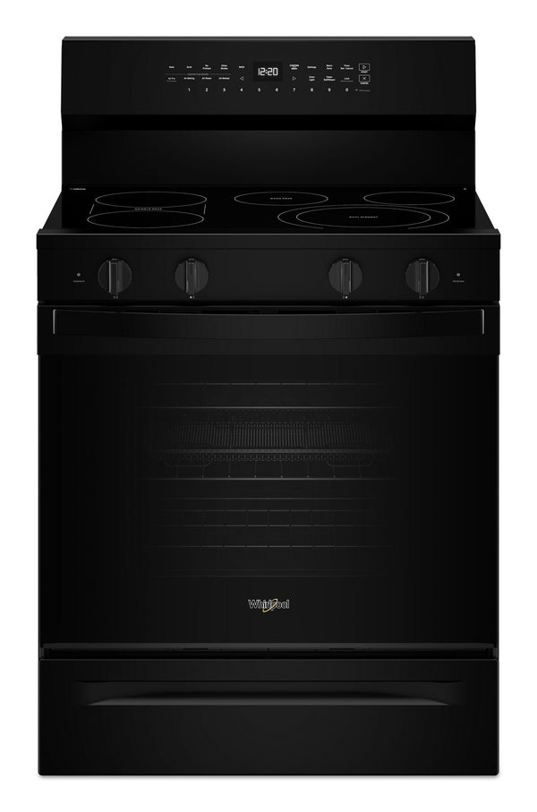 30-inch Electric Smart Range with Air Cooking Technology, No Preheat Air Fry, High Speed Preheat Oven, WipeClean™ Coating, and Steam/Self Clean #black