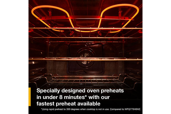 30-inch Electric Smart Range with Air Cooking Technology, No Preheat Air Fry, High Speed Preheat Oven, WipeClean™ Coating, and Steam/Self Clean #stainless