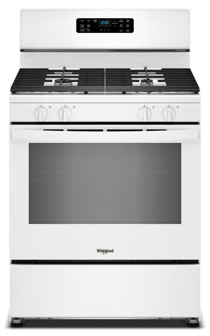 Whirlpool - 30-inch Gas Range with Crispy Mode and Dishwasher Safe Grates #white