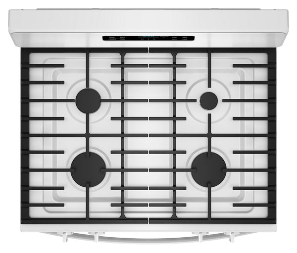 Whirlpool - 30-inch Gas Range with Crispy Mode and Dishwasher Safe Grates #white