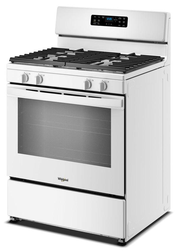 Whirlpool - 30-inch Gas Range with Crispy Mode and Dishwasher Safe Grates #white