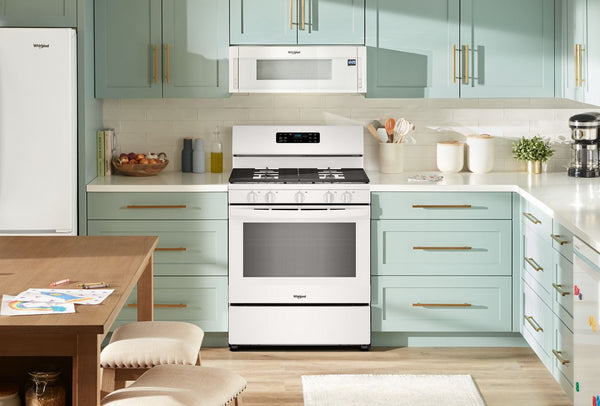 Whirlpool - 30-inch Gas Range with Crispy Mode and Griddle Zone #white