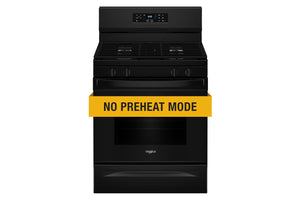 30-inch Self Clean Gas Range with No Preheat Mode #black