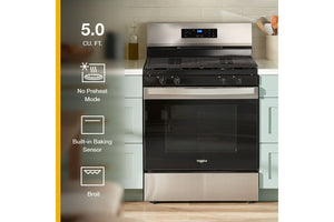 30-inch Self Clean Gas Range with No Preheat Mode #stainless