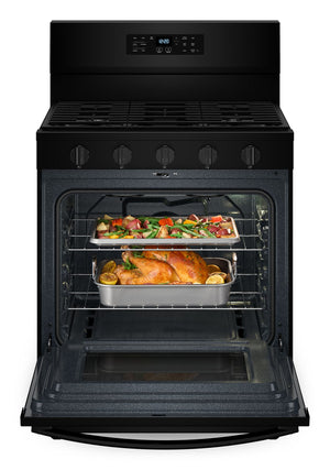 30-inch Gas Range with Air Cooking Technology, No Preheat Air Fry and Air Baking and Self Clean #black