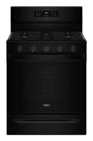 30-inch Gas Range with Air Cooking Technology, No Preheat Air Fry and Air Baking and Self Clean #black