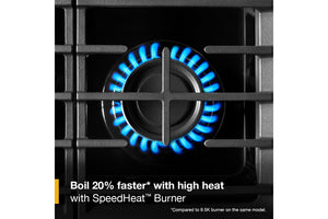 30-inch Gas Range with Air Cooking Technology, No Preheat Air Fry and Air Baking and Self Clean #black