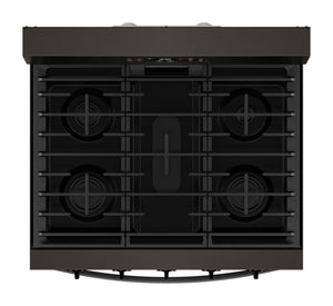 30-inch Gas Range with Air Cooking Technology, No Preheat Air Fry and Air Baking and Self Clean #blackstainless