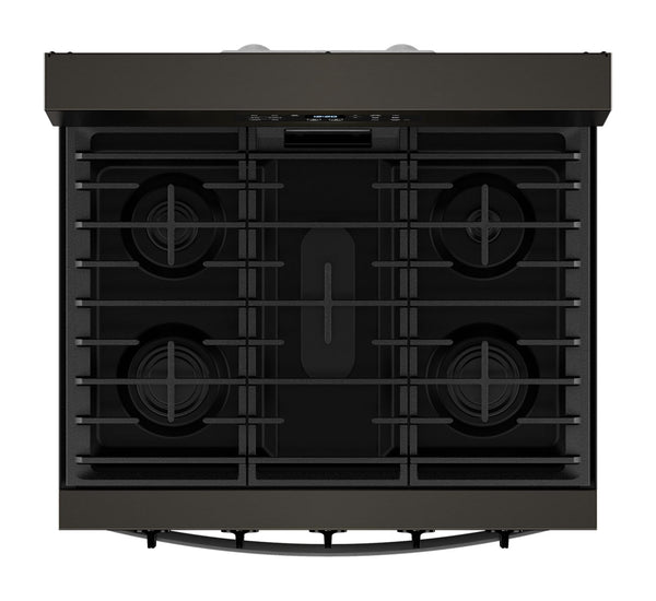 30-inch Gas Range with Air Cooking Technology, No Preheat Air Fry and Air Baking and Self Clean #blackstainless