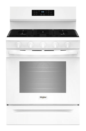 30-inch Gas Range with Air Cooking Technology, No Preheat Air Fry and Air Baking and Self Clean #white