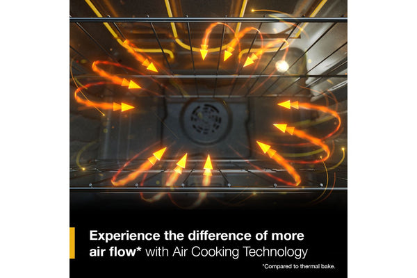 30-inch Gas Range with Air Cooking Technology, No Preheat Air Fry and Air Baking and Self Clean #white
