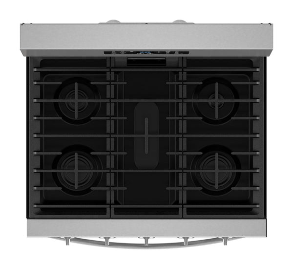 30-inch Gas Range with Air Cooking Technology, No Preheat Air Fry and Air Baking and Self Clean #stainless