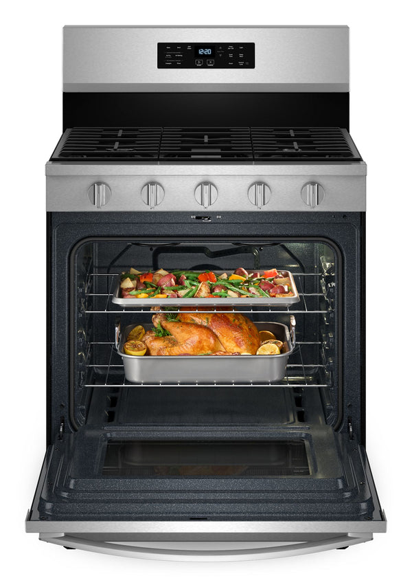 30-inch Gas Range with Air Cooking Technology, No Preheat Air Fry and Air Baking and Self Clean #stainless