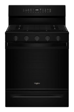 30-inch Smart Gas Range with Air Cooking Technology, No Preheat Air Fry, Steam/Self Clean and High Speed Preheat #black
