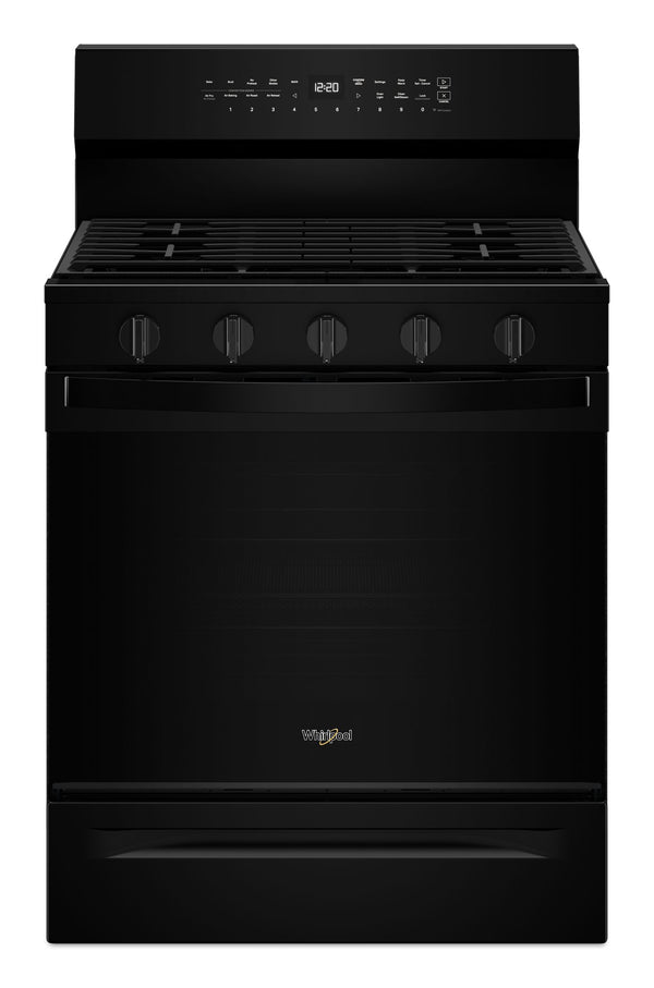 30-inch Smart Gas Range with Air Cooking Technology, No Preheat Air Fry, Steam/Self Clean and High Speed Preheat #black