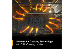 30-inch Smart Gas Range with Air Cooking Technology, No Preheat Air Fry, Steam/Self Clean and High Speed Preheat #blackstainless