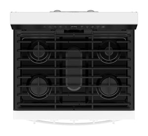 30-inch Smart Gas Range with Air Cooking Technology, No Preheat Air Fry, Steam/Self Clean and High Speed Preheat #white
