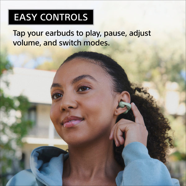 Sony - LinkBuds Clip Truly Wireless Open Earbuds - Greige