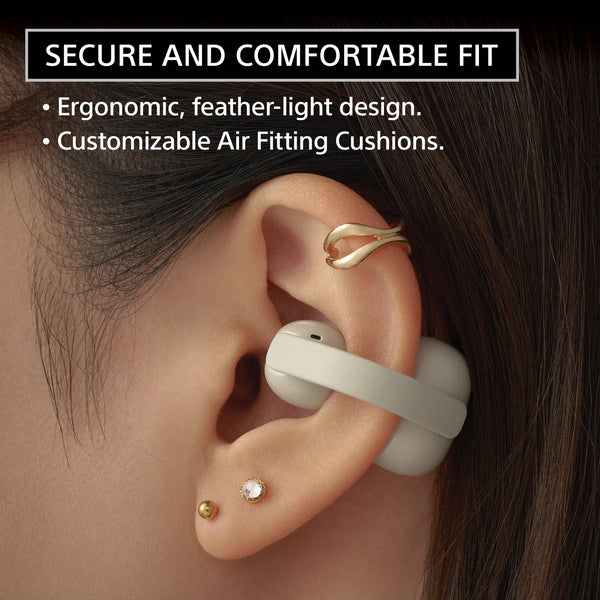 Sony - LinkBuds Clip Truly Wireless Open Earbuds - Green