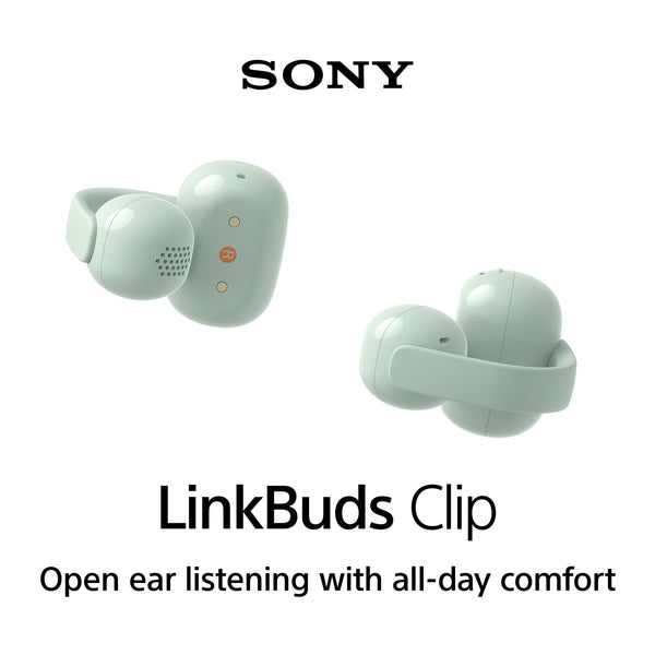 Sony - LinkBuds Clip Truly Wireless Open Earbuds - Green
