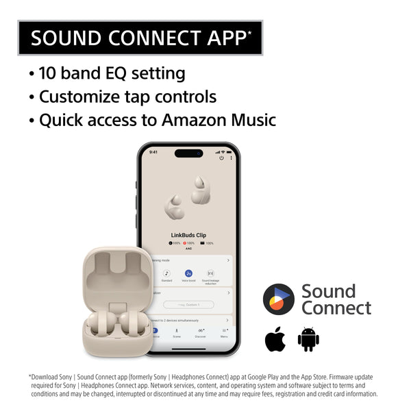 Sony - LinkBuds Clip Truly Wireless Open Earbuds - Lavender