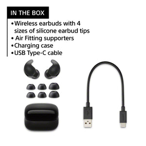 Sony - LinkBuds Fit True Wireless Noise Cancelling Earbuds - White