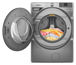 Whirlpool - 4.5 cu. ft. Smart Front Load ENERGY STAR® Washer with FreshFlow™ Vent System #radiantsilver